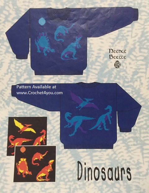dinosaur sweater pattern